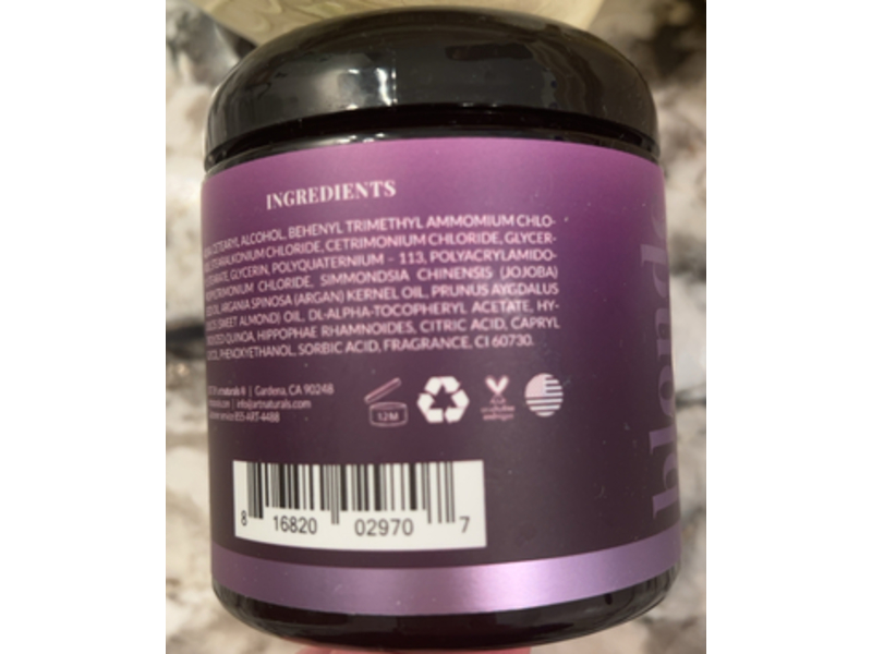 Artnaturals Blonde Purple Hair Mask, 8 oz/226 g