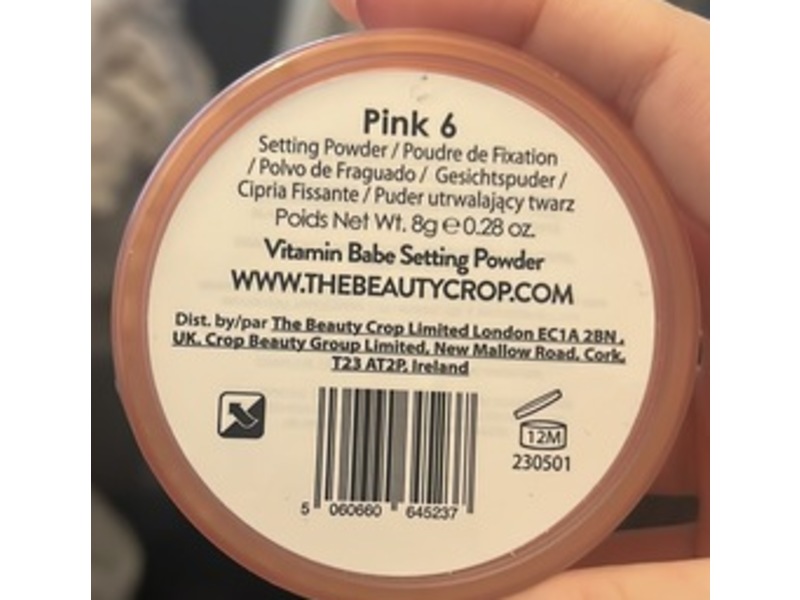 The Beauty Crop Vitamin Babe Setting Powder, Pink 6, 0.28 oz/8 g