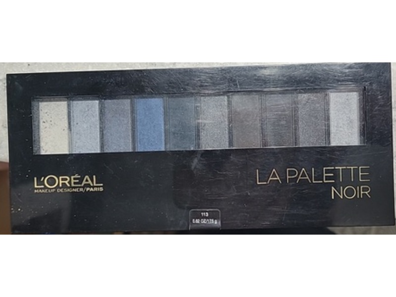 L'Oreal Paris La Palette Eyeshadow Palette, 113 Noir, 0.62 oz/17.5 g