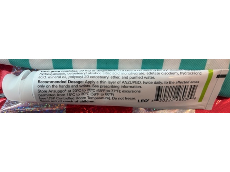 Anzupgo (Delgocitinib) Cream 2%, 30 g, Leo Laboratories (Rx)