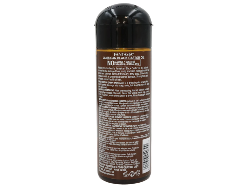 Fantasia Jamaican Black Castor Oil, 6 fl oz/178 mL