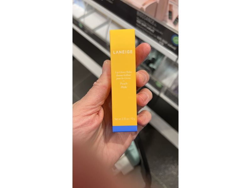 Laneige Lip Glowy Balm, Peach, 0.35 oz/10 g