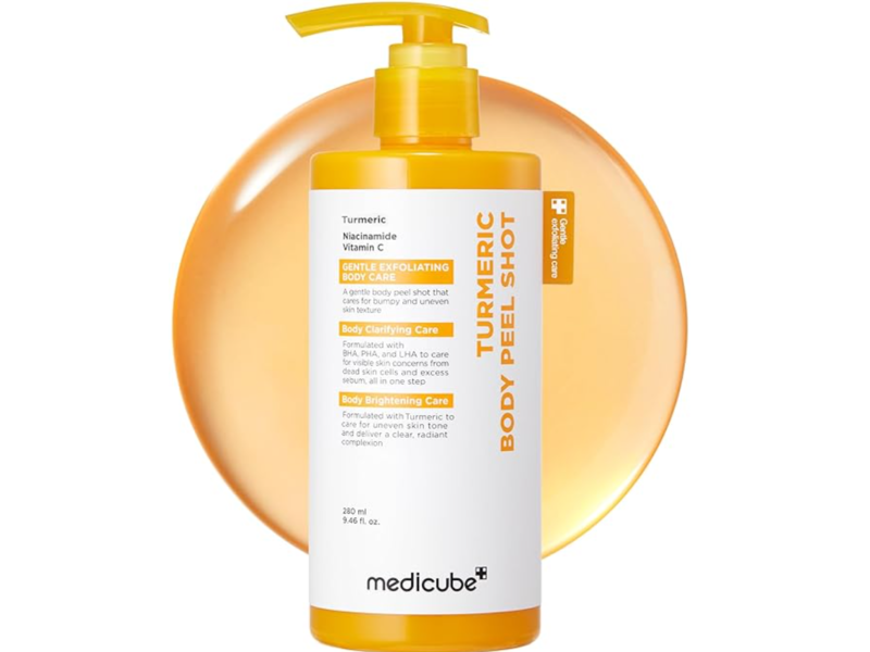 Medicube Body Peel Shot, Turmeric, 9.46 fl oz/280 mL