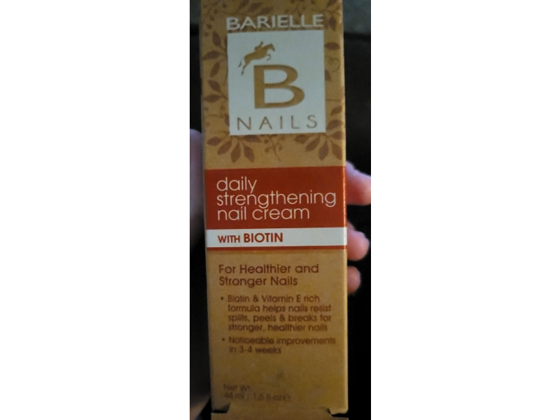 Barielle Nails Daily Strengthening Nail Cream, Biotin, 1.5 fl oz/44 mL