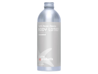 Plaine Products Refillable Body Lotion, Unscented, 16 oz/473 mL
