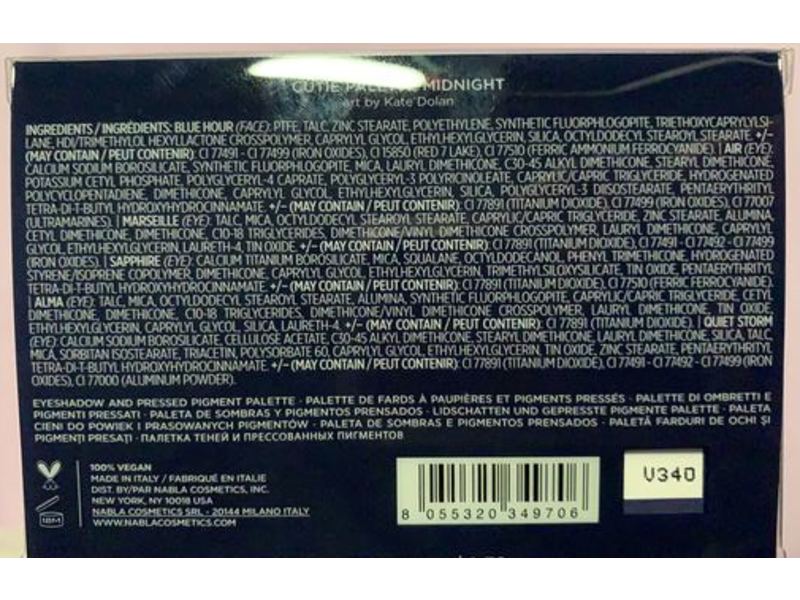 Nabla Cutie Eyeshadow Palette, Midnight