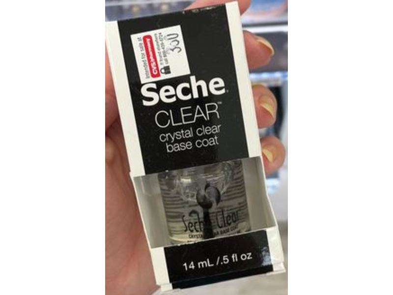 Seche Crystal Clear Base Coat, Clear, 0.5 fl oz/14 mL