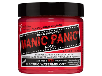 Manic Panic Tish & Snooky's Semi-Permanent Hair Color, Electric Watermelon, 4 fl oz/118 mL