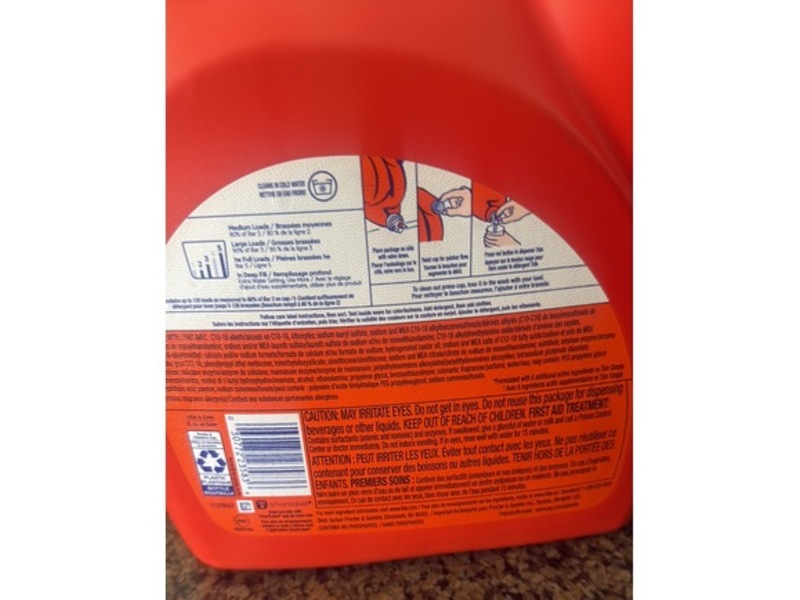 Tide Laundry Detergent Liquid, Original Scent, 126 Loads, 158 fl oz/4.67 L