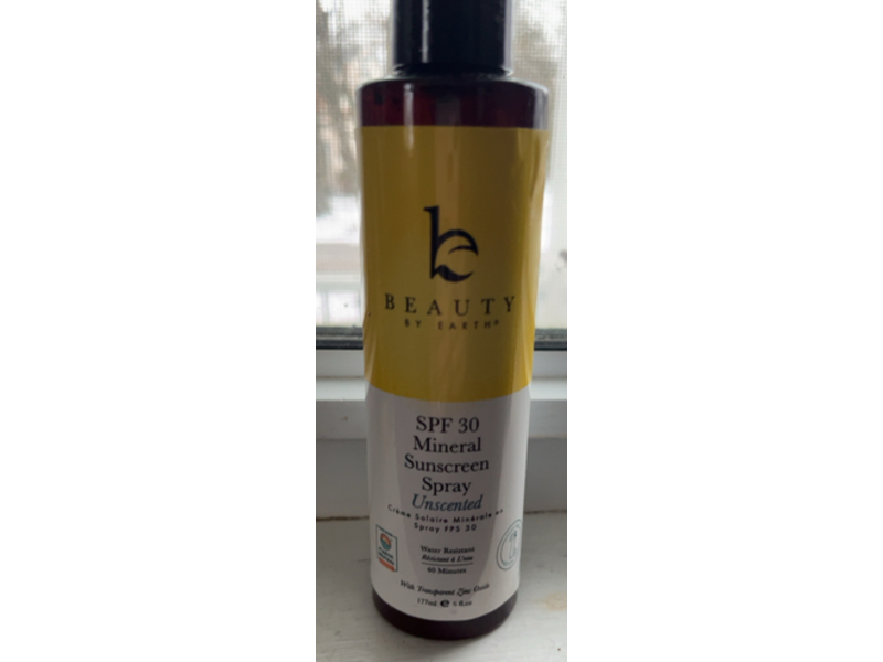Beauty By Earth Mineral Sunscreen Spray, SPF 30, 6 fl oz/177 mL