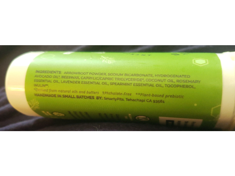 Smartypits Aluminum Free Deodorant, Rosemary Mint, 2.9 oz/82 g