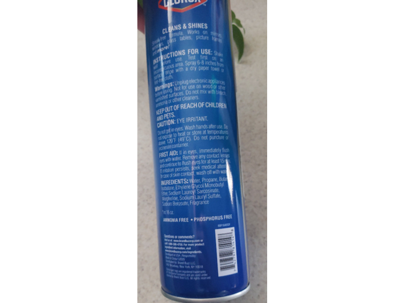 Clorox Foaming Glass Cleaner, 22 oz