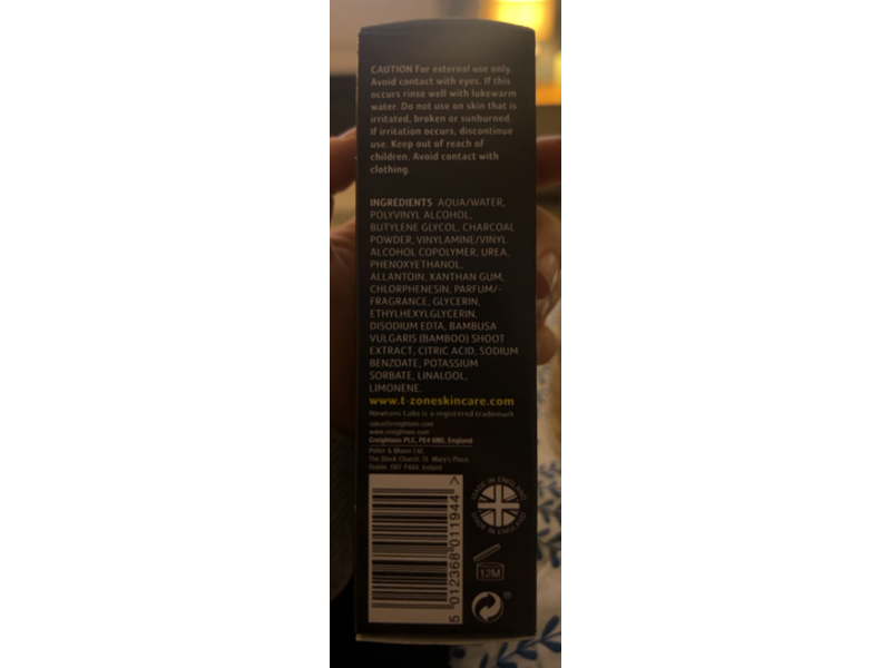 T-Zone Charcoal Black Peel Off Mask, 40 mL