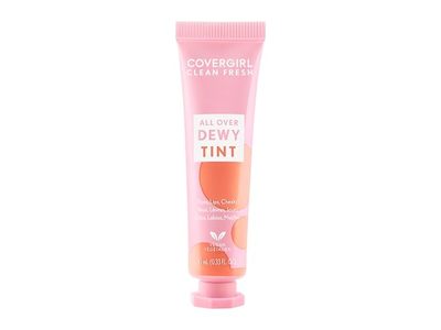 CoverGirl Clean Fresh All Over Dewy Tint, 500 Cozy Coral, 0.33 fl oz/10 mL
