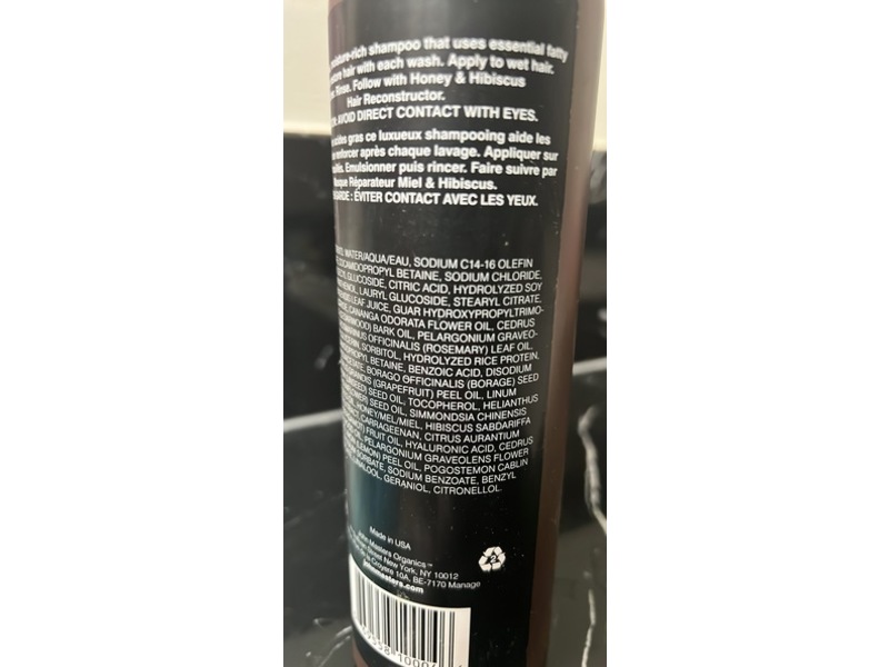 John Masters Organics Hair Reconstructing Shampoo, Honey & Hibiscus, 16 fl oz/473 mL