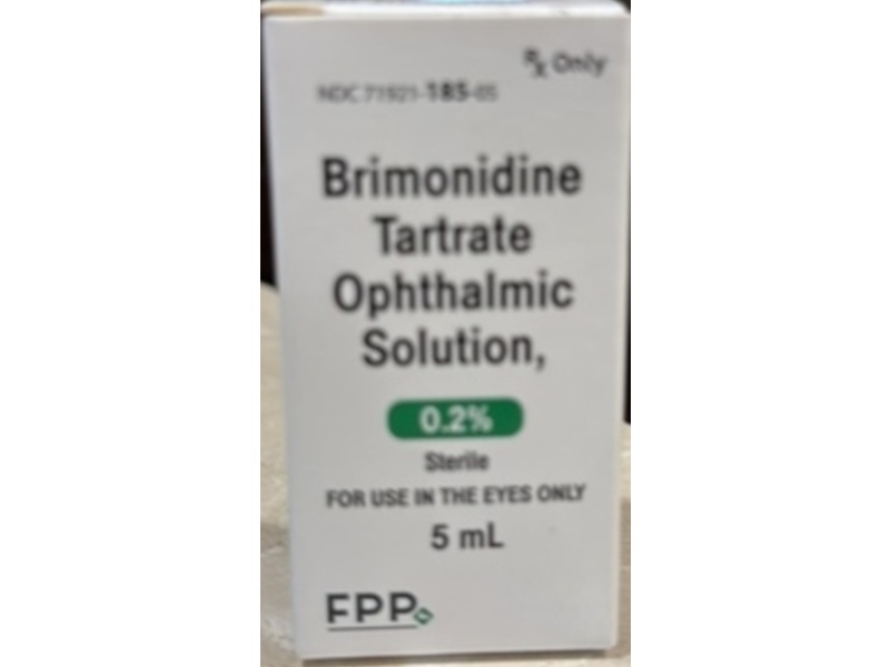 Brimonidine Tartrate Ophthalmic Solution, 0.2%, 5 mL, FPP (RX)