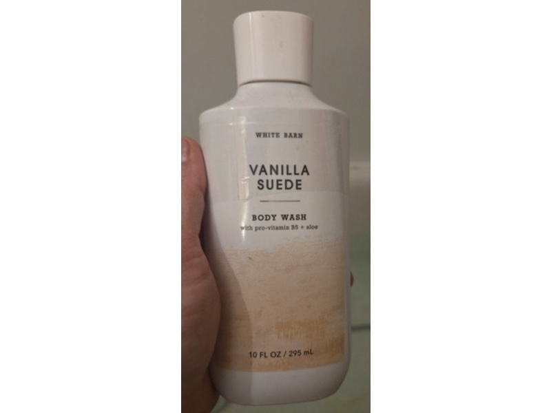 White Barn Body Wash Vanilla Suede, 10 fl oz/295 mL