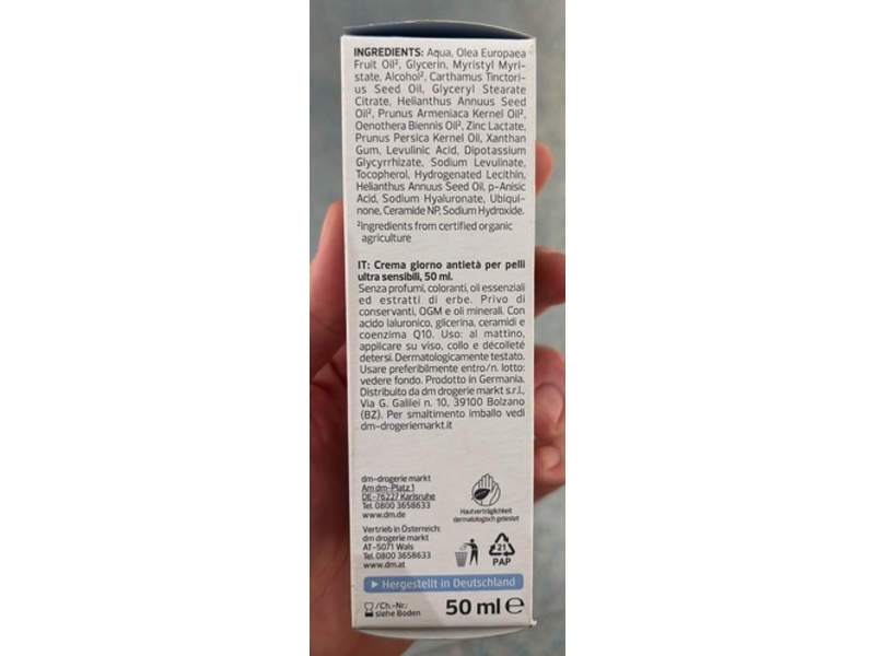 Dm Alverde Ultra Sensitive Anti-Age Day Cream, 50 mL