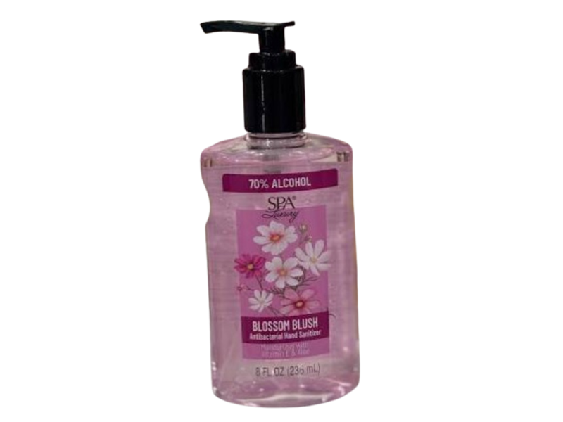 Spa Luxury Antibacterial Hand Sanitizer, Blossom Blush, 8 fl oz/236 mL