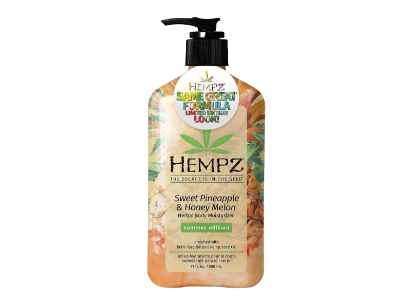 Hempz Herbal Body Moisturizer , Sweet Pineapple & Honey Melon, 17 fl oz/500 mL