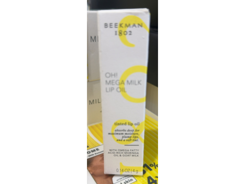 Beekman 1802 Oh! Mega Milk Tinted Lip Oil, 0.14 oz/4 g