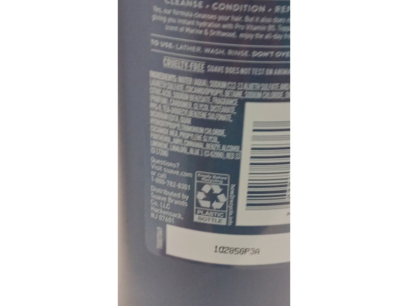 Suave Men Refreshing 2-in-1 Shampoo + Conditioner, Ocean Charge, 12.6 fl oz/372 mL