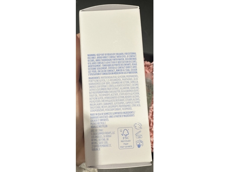 Summer Fridays Jet Lag Skin Soothing Hydration Mist, 1.7 fl oz/50 mL