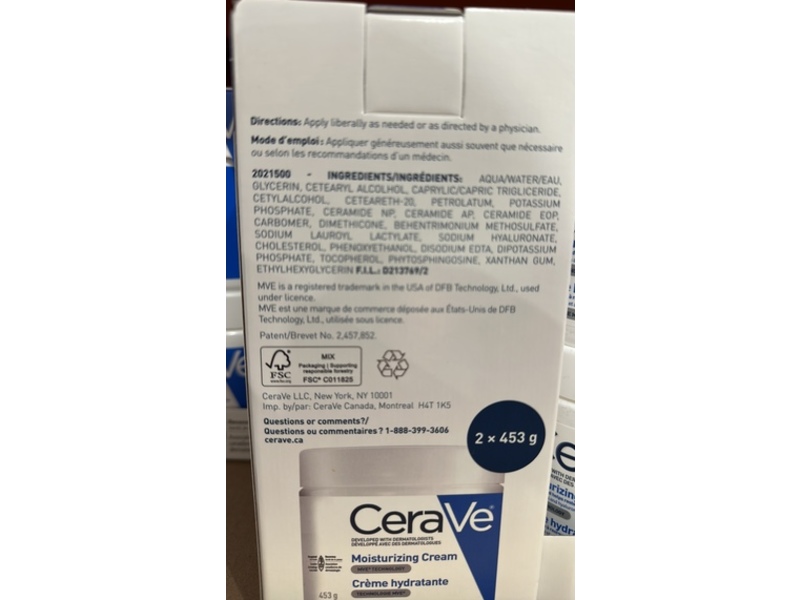 CeraVe Moisturizing Cream, 453 g, Pack Of 2