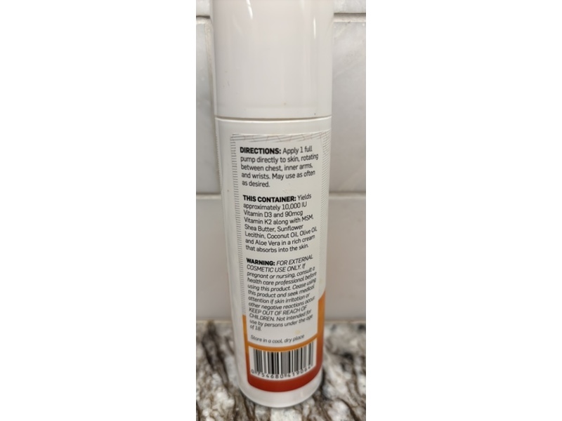 Bio Labs The Sunshine Cream, Vitamin D3, 3 oz/85 g