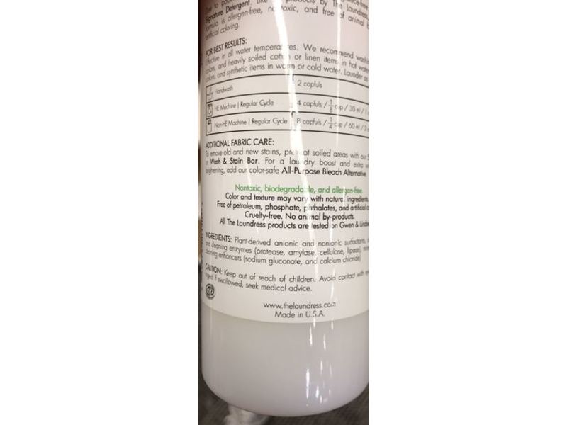 The Laundress New York Signature Detergent, Unscented, 16 fl oz/475 mL