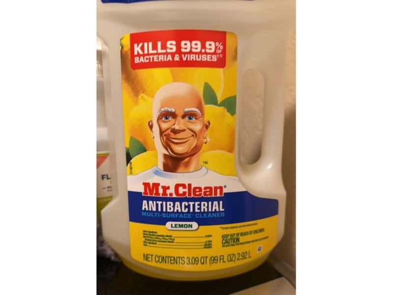 Mr. Clean Antibacterial Multi-Surface Cleaner, Lemon, 99 fl oz/2.92 L