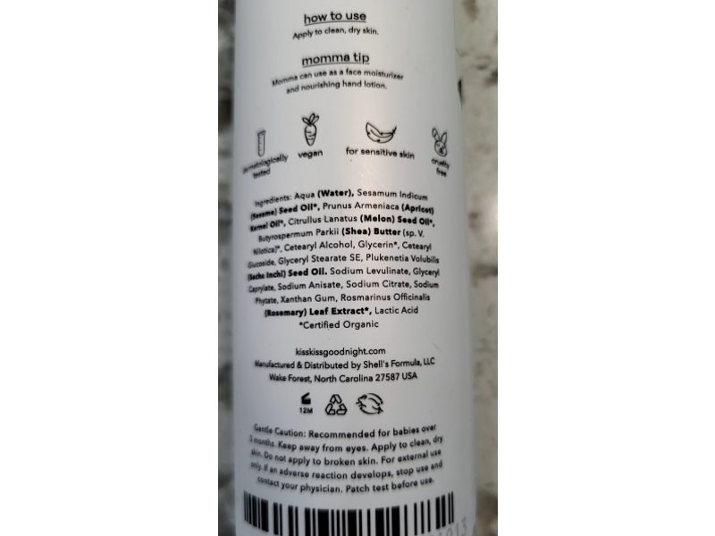 Kiss Kiss Goodnight Sweet Whispers Hydrating Face & Body Lotion, 6.7 fl oz/200 mL