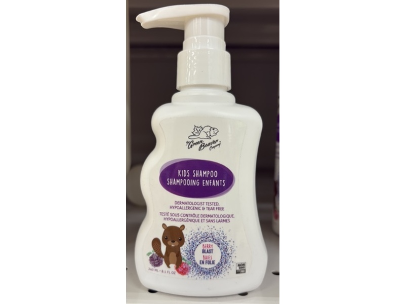 The Green Beaver Company Kids Shampoo, Berry Blast, 8.1 fl oz/240 mL