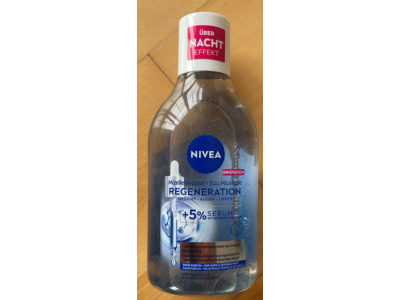 Nivea Regenerating Micellar Water, Panthenol & Squalane, 400 mL