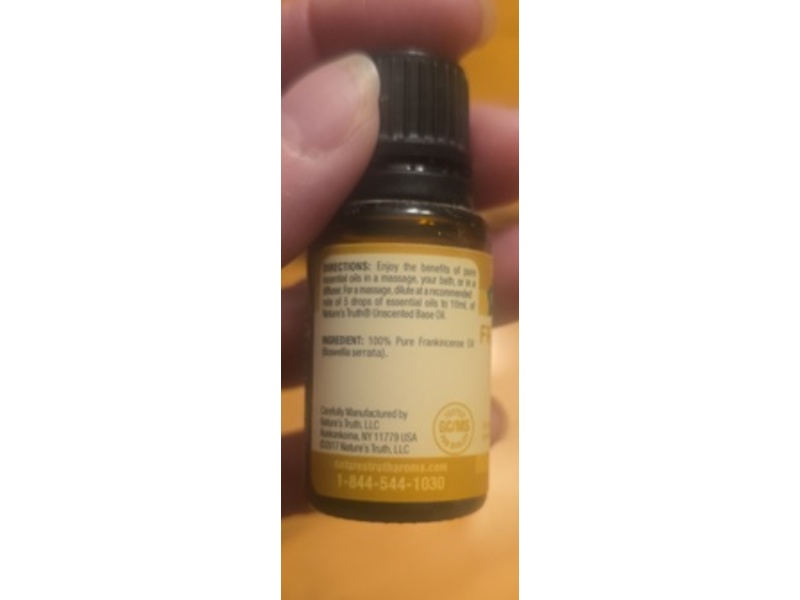 Nature's Truth Uplifting Frankincense Aromatherapy Essential Oil, Boswellia Serratam 0.51 fl oz/15 mL