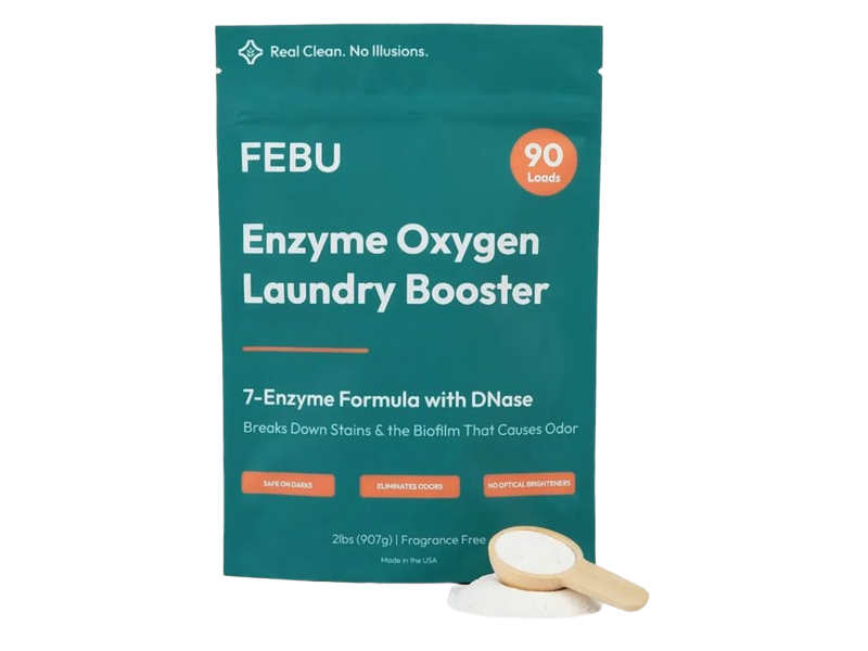 Febu Enzyme Oxygen Laundry Booster, Fragrance Free, 90 Loads, 907 g