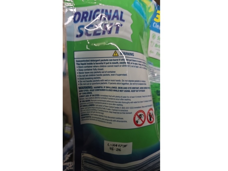 Complete Clean Laundry Detergent 3 In 1 Gel Pacs, Original Scent, 30 Count