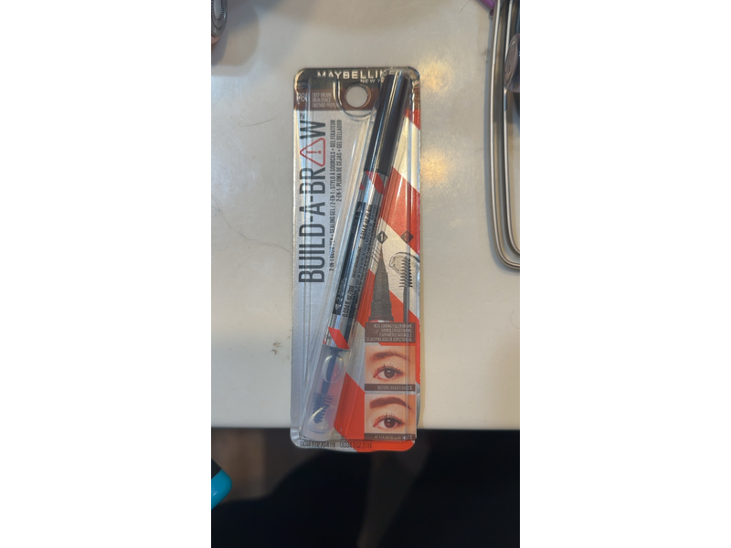 Maybelline Build-A-Brow 2-in-1 Eyebrow Pen & Sealing Eyebrow Gel, 259 Ash Brown