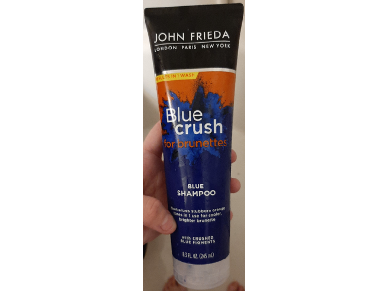 John Frieda Blue Crush Shampoo For Brunettes, 8.3 fl oz/245 mL, Pack Of 2