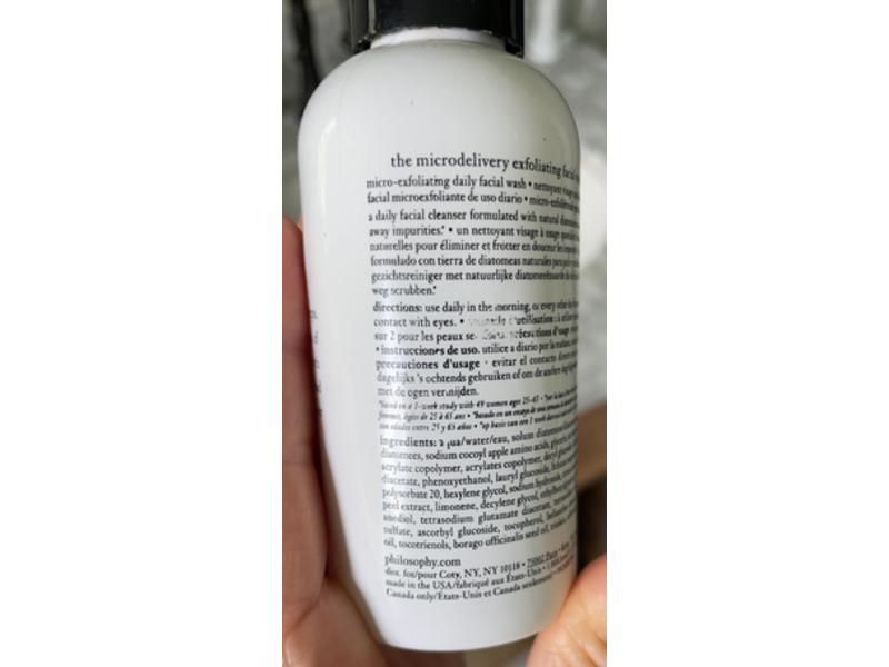 Philosophy The Microdelivery Exfoliating Facial Wash, 4 fl oz/120 mL