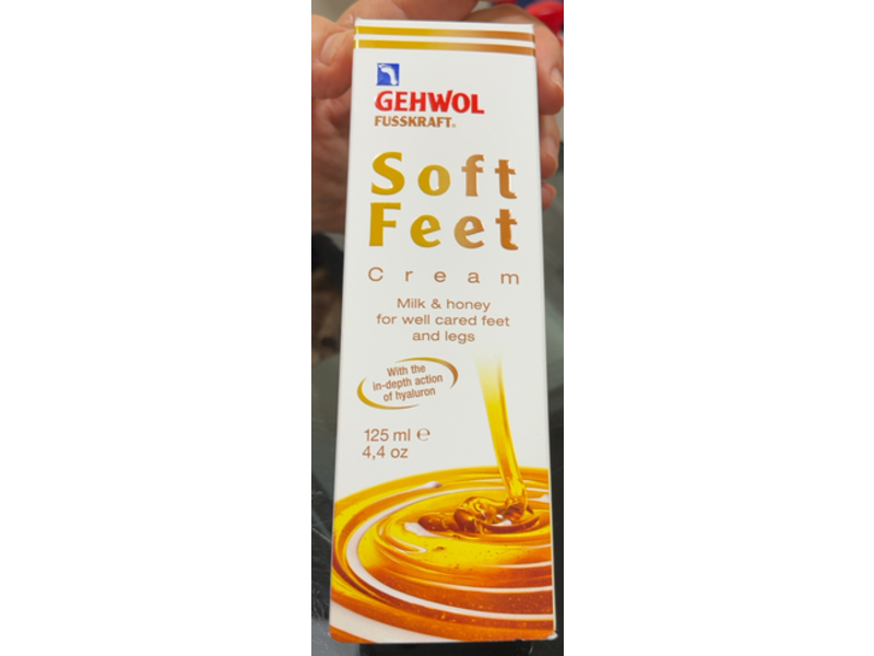 Gehwol Fusskraft Soft Feet Cream, Milk & Honey, 4.4 oz/125 mL