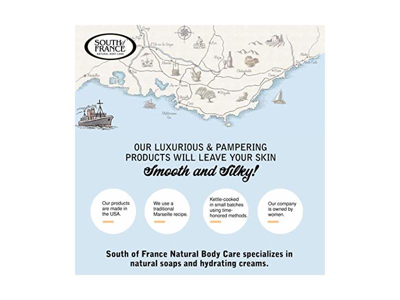 South of France Natural Body Care Glazed Apricots Foaming Hand Wash 8 oz Pump Bottle