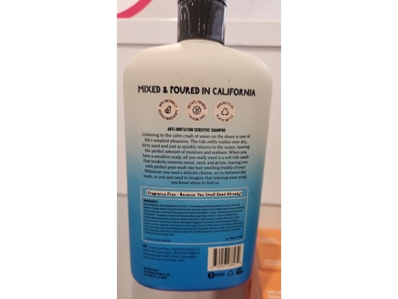 California Naturals Light & Gentle Anti-Irritation Sensitive Shampoo, 16.5 fl oz/487 mL