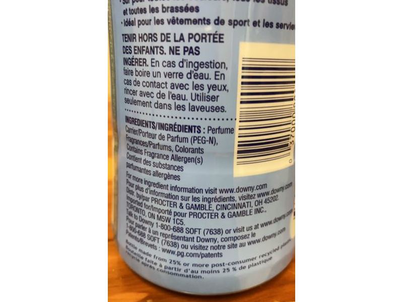 Downy In-Wash Scent Booster, Cool Cotton, 20.1 oz/570 g