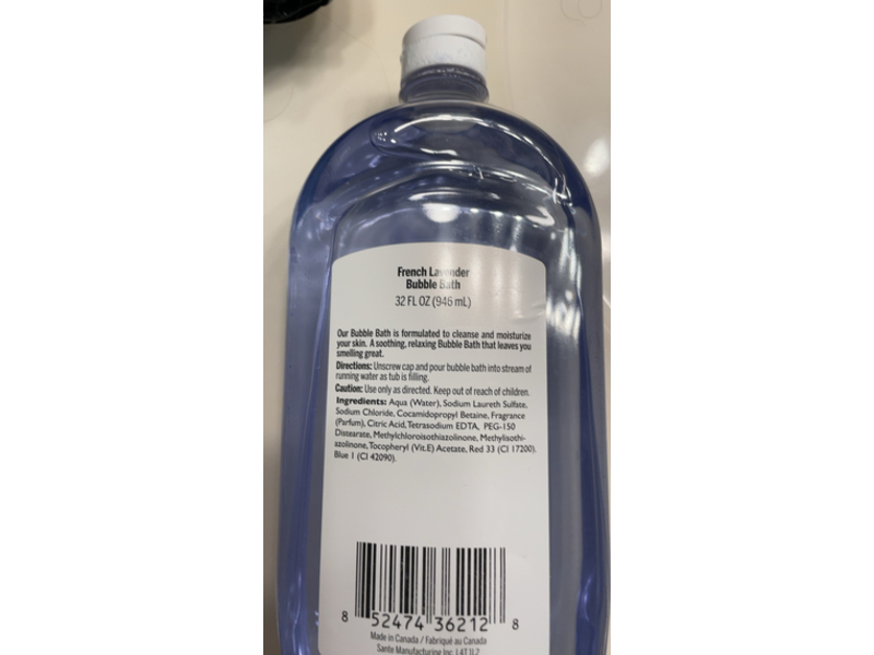 Eves St. Claire Vitamin E Bubble Bath, French Lavender, 32 fl oz/946 mL