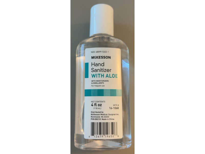 McKesson Hand Sanitizer with Aloe, 4 fl oz/118 mL