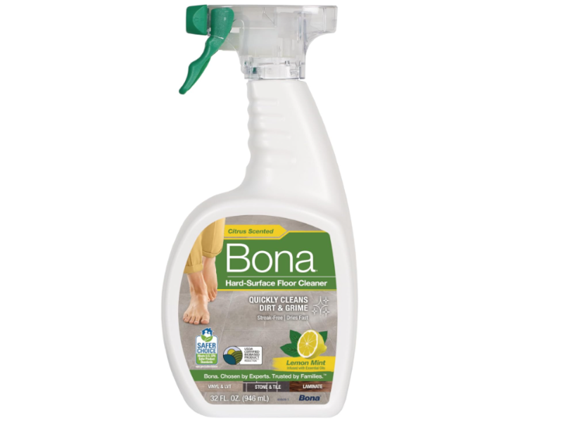 Bona Hard-Surface Floor Cleaner, Lemon Mint, 32 fl oz/946 mL