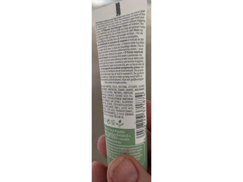 Essence Redness Reducer Primer, Green Tea Extract, 0.01 fl oz/30 mL