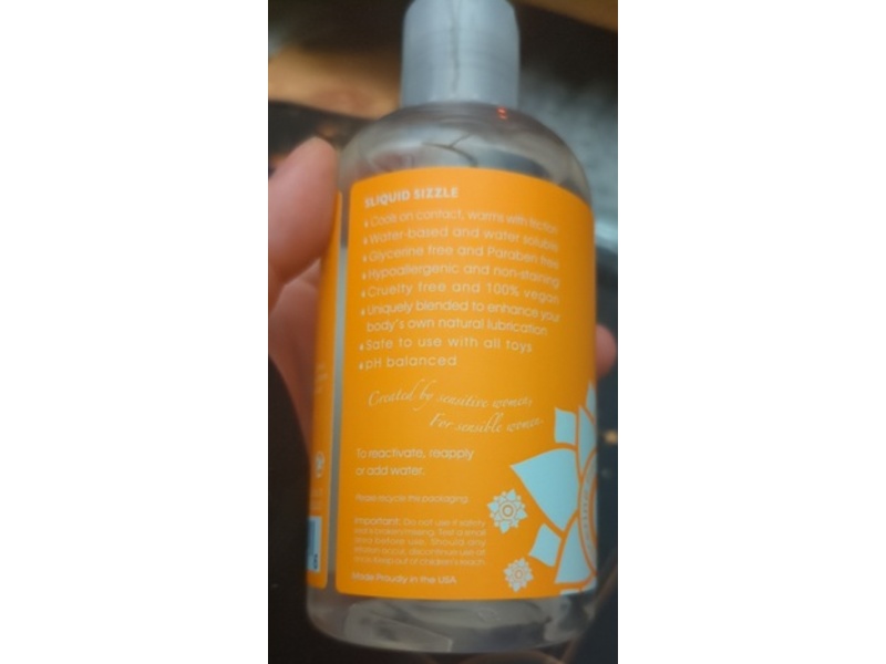 Sliquid Natural Stimulating Lubricant, Sizzle, 8.5 oz/255 mL