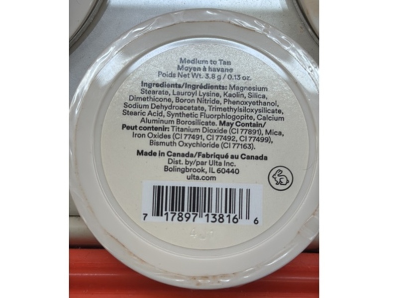 Ulta Beauty Faux Glow Matte Bronzer, Medium To Tan, 0.13 oz/3.8 g